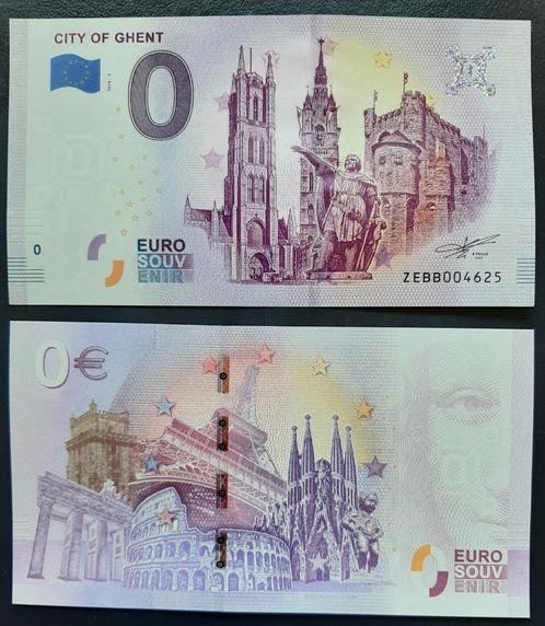 Souvenir biljet Gent  - 0 euro, Timbres & Monnaies, Billets de banque | Europe | Euros, Billets en vrac, Belgique, Enlèvement ou Envoi