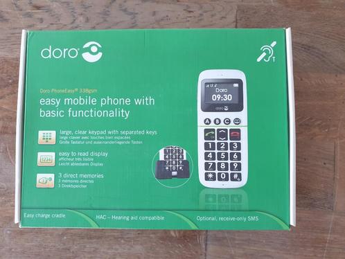 Téléphone mobile DORO PhoneEasy 338 gsm, Télécoms, Téléphonie mobile | Marques Autre, Comme neuf, Sans abonnement, Avec simlock (verrouillage SIM)