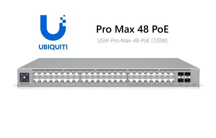 Ubiquiti UniFi Pro Max 48 PoE++  !!! NIEUW !!!  met garantie, Computers en Software, Netwerk switches, Nieuw, Ophalen of Verzenden
