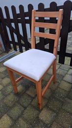 4 chaises de salle à manger en bois IKEA. Housse amovible et, Maison & Meubles, Chaises, Brun, Enlèvement, Utilisé, Bois