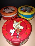 kuifje 3 ronde koeljes blikken ,1997 - 2007 - 2008., Verzamelen, Blikken, Ophalen of Verzenden