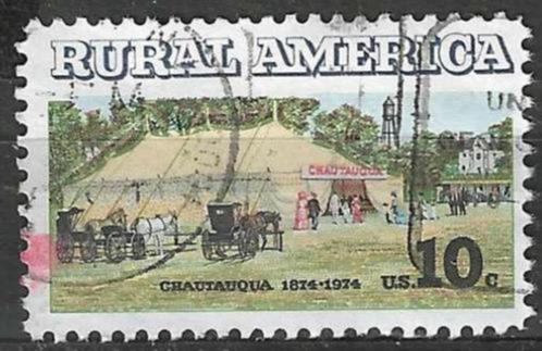 USA 1974 - Yvert 1034PA - Landelijk Amerika (ST), Postzegels en Munten, Postzegels | Amerika, Gestempeld, Verzenden