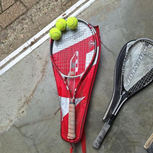 Tennis rackketten, Sport en Fitness, Tennis, Gebruikt, Racket, Dunlop, Ophalen of Verzenden