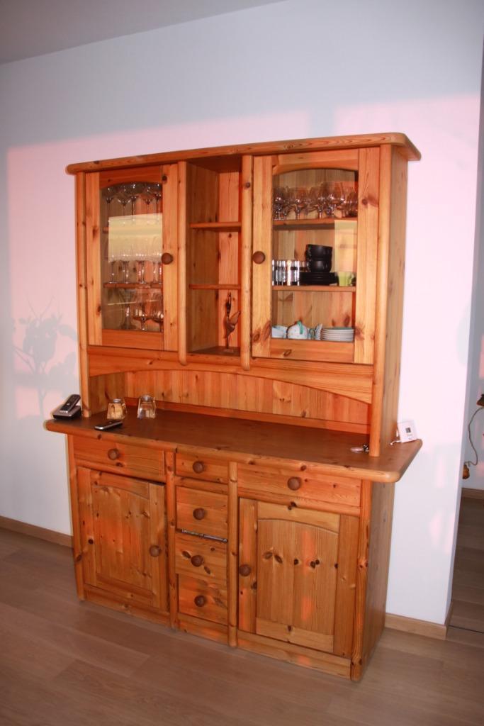 Meuble vitrine en pin danois massif, Maison & Meubles, Armoires | Vitrines, Utilisé, 200 cm ou plus, 150 à 200 cm, 50 à 75 cm