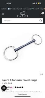 Fager bit Laura Titanium fixed rings 11.5cm - €65, Dieren en Toebehoren, Paarden en Pony's | Hoofdstellen en Tuigage, Ophalen of Verzenden