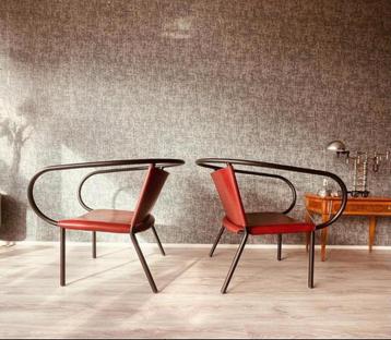 Danish design 4x Afteroom lounge chair, cognac leather, MENU