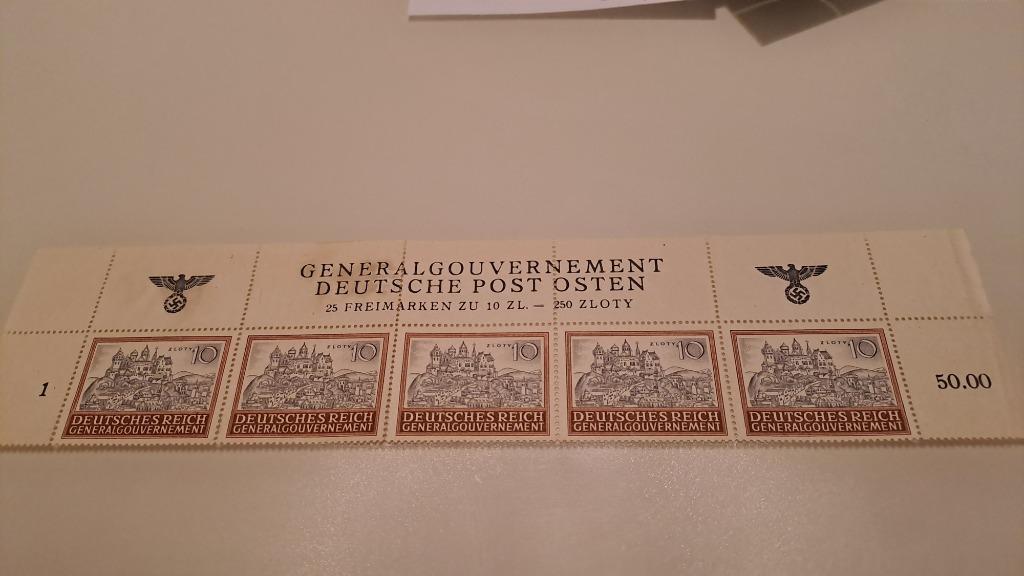 Pologne Occupation Timbres Generalgouvernement, Deutsche Pos, Enlèvement ou Envoi, Autres périodes, Non oblitéré