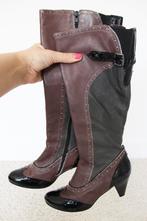 Super Leuke Leren Laarsjes s16 (Maat 36) € 35,-, Kleding | Dames, Hoge laarzen, Bruin, Verzenden, Zo goed als nieuw