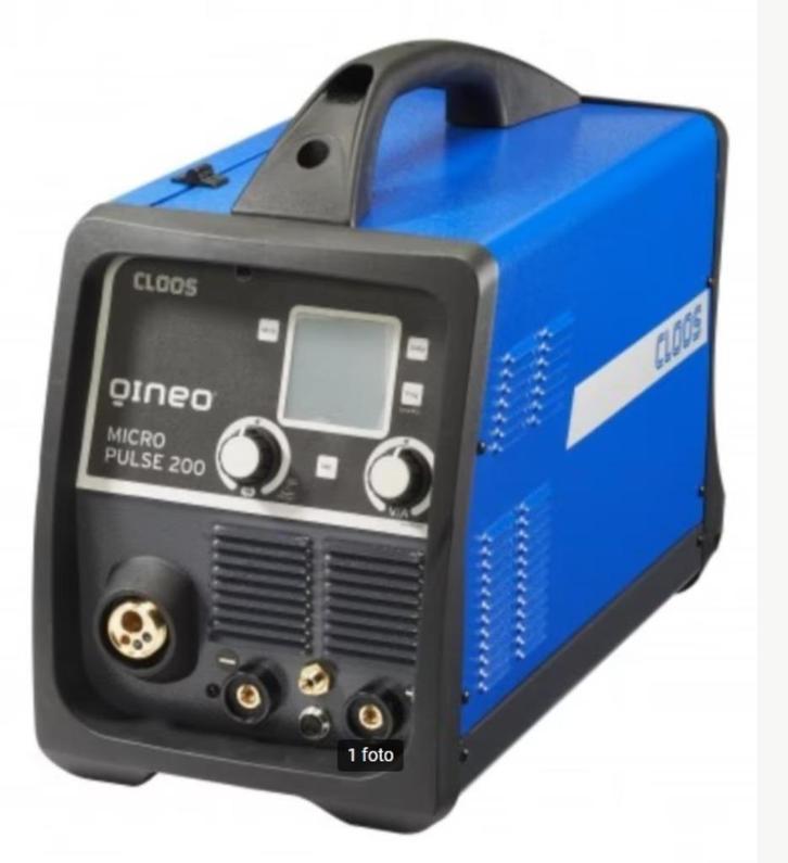 Draagbare MIG/MAG-QINEO Micro Puls 200 C, Doe-het-zelf en Bouw, Gereedschap | Lasapparaten, Zo goed als nieuw, Inverter, 150 tot 250 ampère
