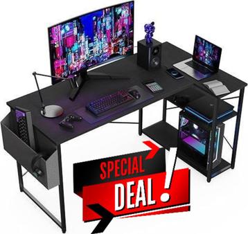 Corner Desk Gaming Desk, table d'ordinateur, LIVRAISON GRATU, Envoi, Neuf