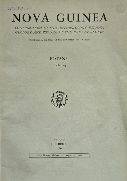 Nova Guinea, Botany, Boeken, Wetenschap, Zo goed als nieuw, Natuurwetenschap, Ophalen