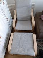 IKEA poang zetel met bijhorende voetenbank, Huis en Inrichting, Fauteuils, Ophalen, Gebruikt