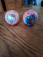 2 puzzelballen, met houder, Ophalen