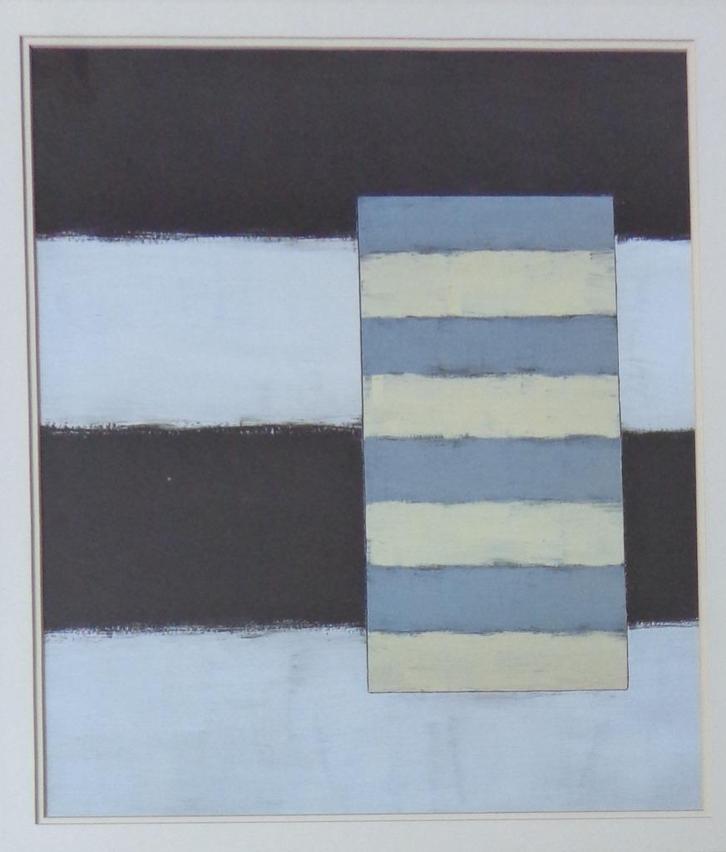 SEAN SCULY / SABE / KLEUR OFFSETLITHO / 91x83cm / KADER, Antiek en Kunst, Kunst | Litho's en Zeefdrukken, Ophalen