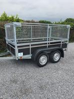 Aanhangwagen dubbelas met loofrekken 2m50 x 1m25, Auto diversen, Aanhangers en Bagagewagens, Ophalen of Verzenden, Nieuw