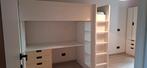 Wit stapelbed met bureau en kastruimte (hoogslaper), Ophalen, Zo goed als nieuw, Stapelbed