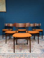 6x Vintage Deens design stoelen, palissander, jaren '60, Ophalen, Huis en Inrichting