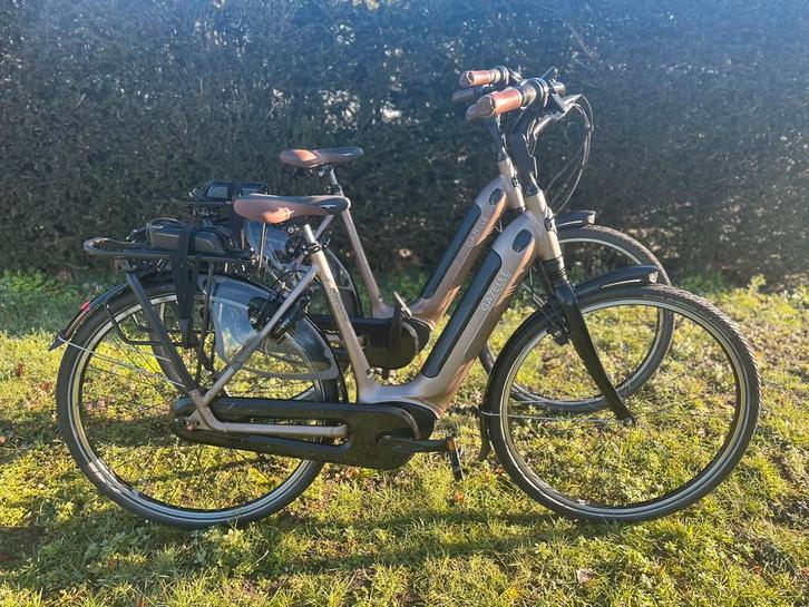 Set electrische gazelle grenoble bosch middenmotor, Fietsen en Brommers, Elektrische fietsen, Zo goed als nieuw, Gazelle, 51 tot 55 cm