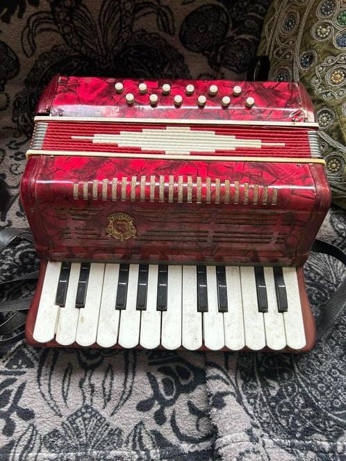 petit accordéon, Muziek en Instrumenten, Accordeons, Zo goed als nieuw, Overige formaten, Overige merken, Met riemen, Ophalen