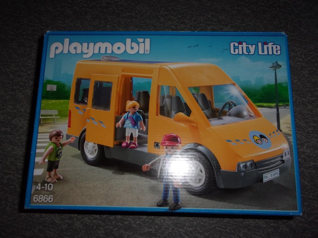 Playmobil 6866 City life bus scolaire Complet - Playmobil