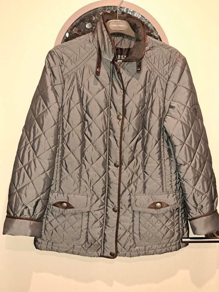 Barbara Lebek tussenseizoen jas, mt 40/42, Vêtements | Femmes, Vestes | Été, Comme neuf, Taille 42/44 (L), Gris, Enlèvement ou Envoi