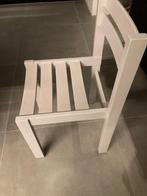 Set van 8 houten stoelen, Huis en Inrichting, Stoelen, Vijf, Zes of meer stoelen, Modern, Gebruikt, Wit