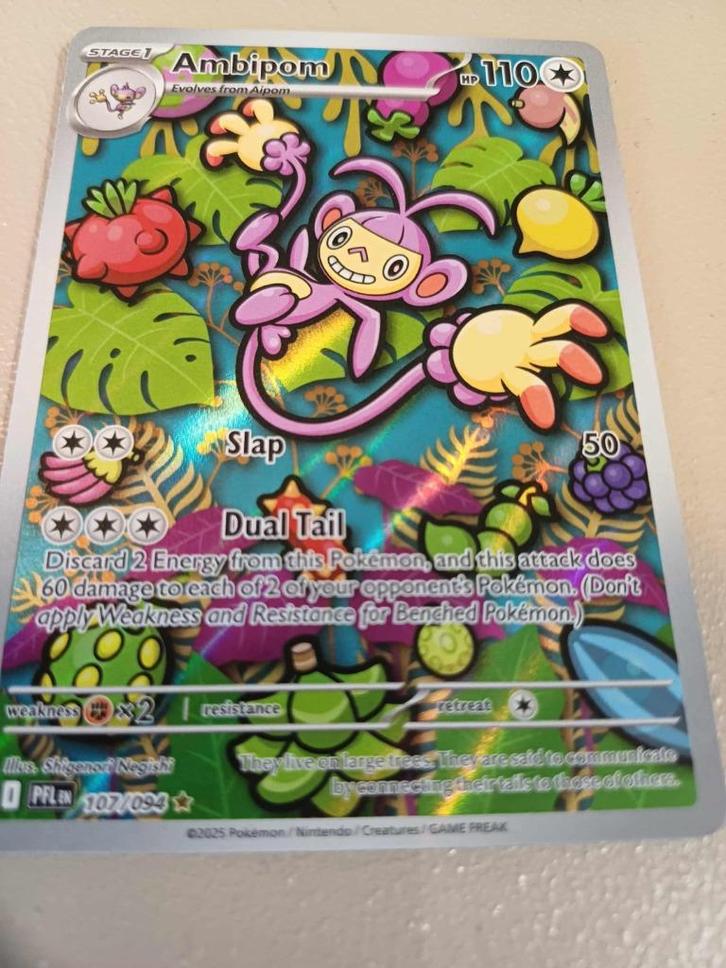 Pokémon Ambipom 107/094  Phantasmal Flames, Hobby en Vrije tijd, Verzamelkaartspellen | Pokémon, Nieuw, Losse kaart, Ophalen of Verzenden