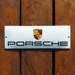 Emaille Schild PORSCHE Dealer Reclamebord Vintage Garage Oud, Verzamelen, Merken en Reclamevoorwerpen, Verzenden, Gebruikt, Reclamebord