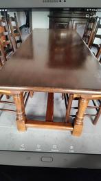 Eetkamer tafel en zes stoelen, Ophalen of Verzenden, Zo goed als nieuw