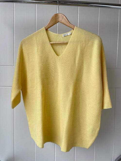 Stijlvol truitje van Frans merk Orfeo, Kleding | Dames, Truien en Vesten, Nieuw, Maat 38/40 (M), Geel, Ophalen of Verzenden