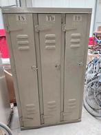 Lockerkast archiefkast vintage retro 3 deurs met draaislot, Huis en Inrichting, Ophalen, Gebruikt