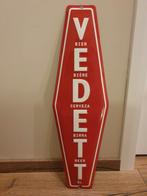 Emaille Reclamebord - Vedett Rood -, Verzamelen, Ophalen of Verzenden, Gebruikt, Reclamebord, Plaat of Schild, Overige merken