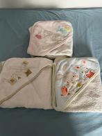 3 badcapes voor baby's, Kinderen en Baby's, Badjes en Verzorging, Overige typen, Zo goed als nieuw