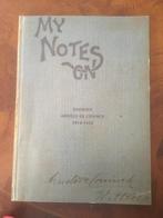 Dagboek van Arnold De Coninck - My notes on, Ophalen of Verzenden, 20e eeuw of later, Nieuw
