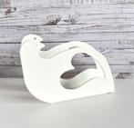 Porte-serviettes blanc en forme d'oiseau cœur Ikea Poppig, Maison & Meubles, Enlèvement ou Envoi, Utilisé, Aucun, Aucun