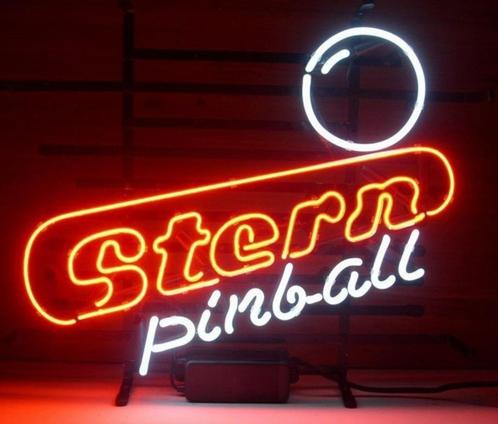 stern pinball neon en veel andere gameroom decoratie neons, Verzamelen, Merken en Reclamevoorwerpen, Nieuw, Lichtbak of (neon) lamp
