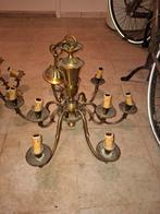 Koperen lusters, Huis en Inrichting, Lampen | Kroonluchters, Ophalen of Verzenden