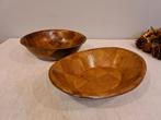 Vintage houten schalen, 8 euro per stuk, Enlèvement ou Envoi, Rond, Comme neuf, Bois
