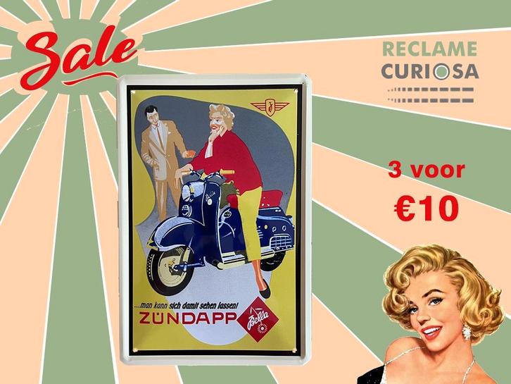 Reclamebord Zundapp 20x30, Verzamelen, Merken en Reclamevoorwerpen, Zo goed als nieuw, Reclamebord, Verzenden