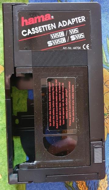 Adaptateur cassette vidéo  VHS-C/VHS automatic