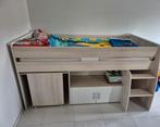 Kinderbed met bureau en opbergkast, Ophalen, Stapelbed