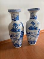 2 blauwe Chinese vazen, Ophalen