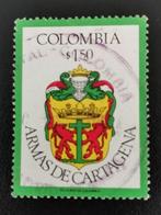 Colombia 1976 - wapenschild van Cartagena, Ophalen of Verzenden, Zuid-Amerika, Gestempeld
