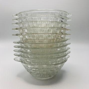 10 bols en verre vintage Made in Germany, Enlèvement ou Envoi