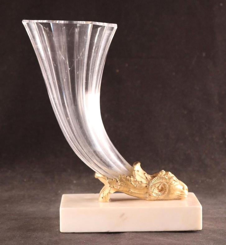 Antieke kristallen siervaas, Antiek en Kunst, Antiek | Glaswerk en Kristal, Ophalen of Verzenden