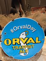 ORVAL Trappist emaille plaat, Ophalen of Verzenden, Gebruikt