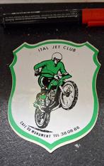 Vintage sticker moto motocross Ital Jet Club, Verzamelen, Ophalen of Verzenden, Zo goed als nieuw, Auto of Motor
