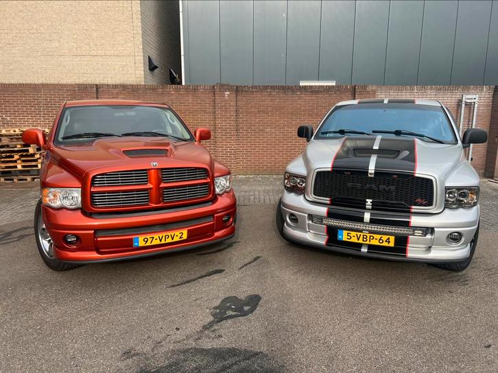 GEWELDIG MOOI 2x Dodge Ram Daytona pickup V8 Hemi LPG marge, Auto's, Dodge, Particulier, RAM 1500, 4x4, LPG, Automaat, Leder, BTW verrekenbaar