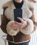 Omgekeerd schaap cognac kleur maat 38, Ophalen, Zo goed als nieuw, Maat 38/40 (M)