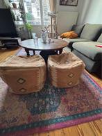 Poufs de salon x2, Maison & Meubles, Enlèvement, Utilisé